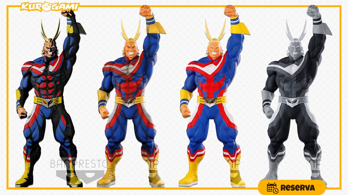 Kurogamicom's tweet photo. 💪 ¡PLUS ULTRA!

💥 @banprestospain nos trae tremendos figurones #SuperMasterStarsPiece de #AllMight de #MyHeroAcademia en sus versiones #TwoDimensions, #Tones, #Anime y #Brush

➕ info de como apoyar al mejor héroe de todos en https://t.co/u29pyF0tSS https://t.co/7barYClQ37