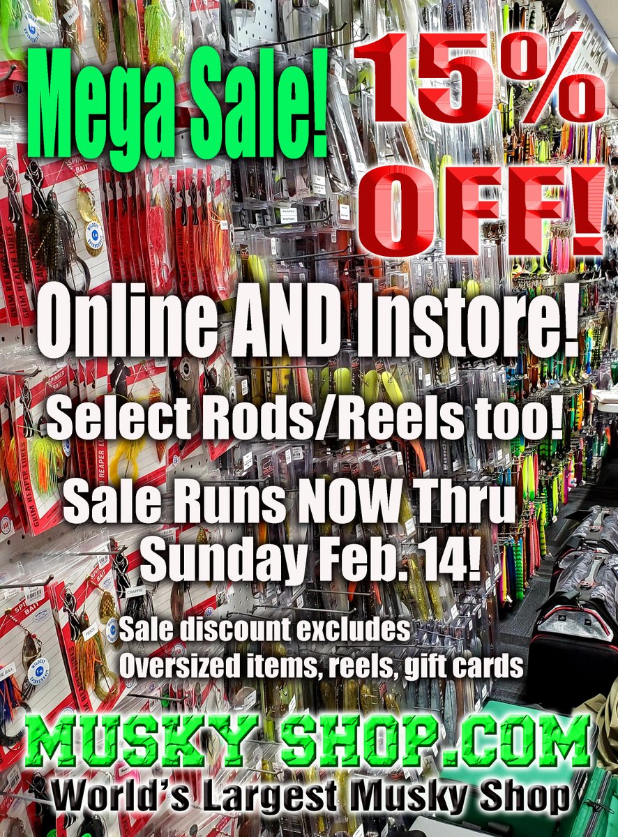 musky rod and reel for sale