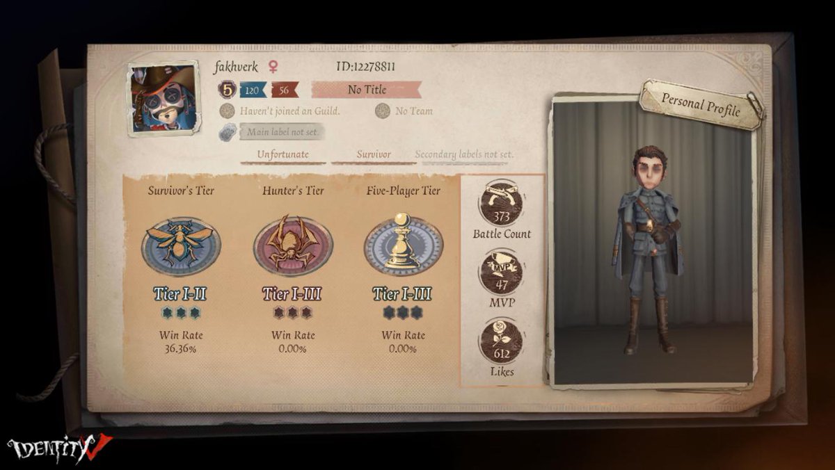 otstanya's tweet photo. I'm playing Identity V. Fancy a game? https://t.co/km77P4tc4I