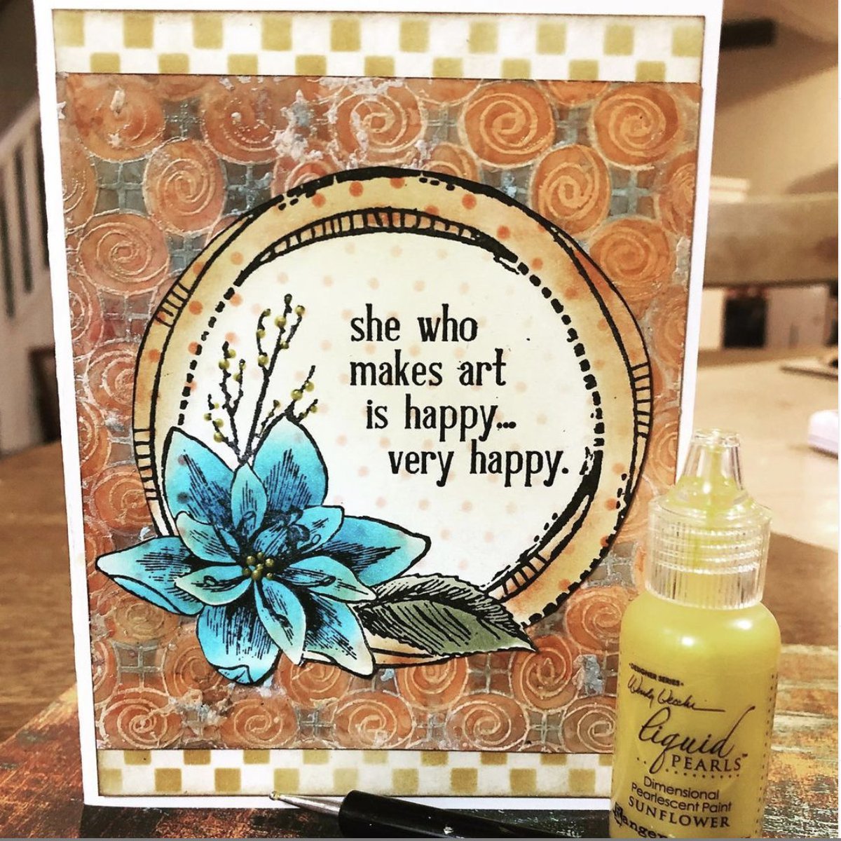 RangerInk's tweet photo. I think we can agree with this message from @mk_knits as she uses Wendy Vecchi products including liquid pearls and stylus tool!
#rangerink #wendyvecchi #cardmaking #cardmaker #greetingcards #homemadecards #liquidpearls https://t.co/MBdsW0ezwo