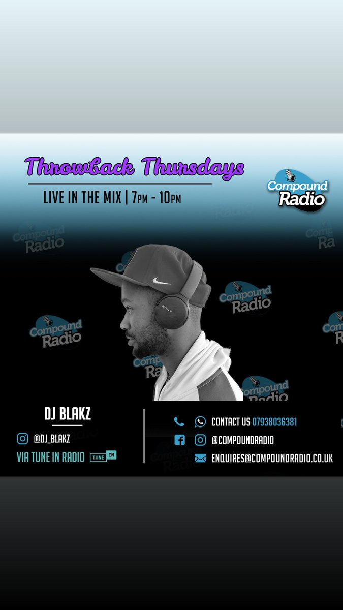 CompoundRadioUK's tweet photo. #Dj #Mix #oldies
#Tbt #TBThursday #ThursdayMotivation #thursdayvibes #radio #livestream #livenow #worldwide #global #CompoundRadio #UnitedKingdom #London
https://t.co/XBNNTohmD3 https://t.co/binE0QgDAg