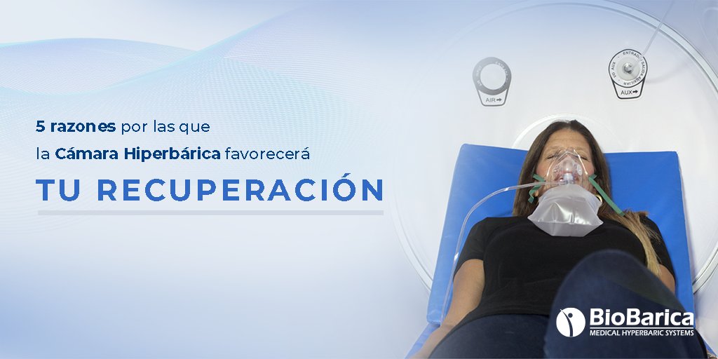 1) Disminuye la inflamación y el dolor
2) Previene y trata infecciones
3) Acelera la recuperación de lesiones
4) Favorece la cicatrización de heridas y quemaduras
5) Complementa la rehabilitación neurológica

biobarica.com