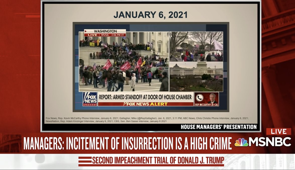 During the riot, Trump's own party members told him to call it off. They all knew he was the only person who call it off as he was the one who caused the insurrection.179/