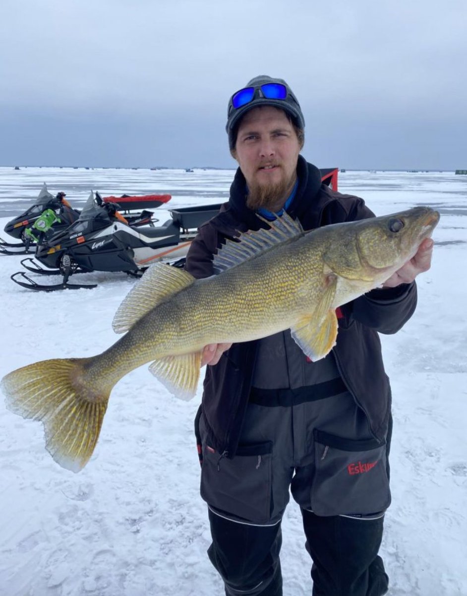 gofishanywhere's tweet photo. An exciting snow mobile ride to your fishing hole, an ice house complimented with a heater, and trophy sized walleye... What more could you ask for when ice fishing Lake Superior?!

 ➡️  https://t.co/rYZJ4ZeVyQ https://t.co/UCG8i9qaFv