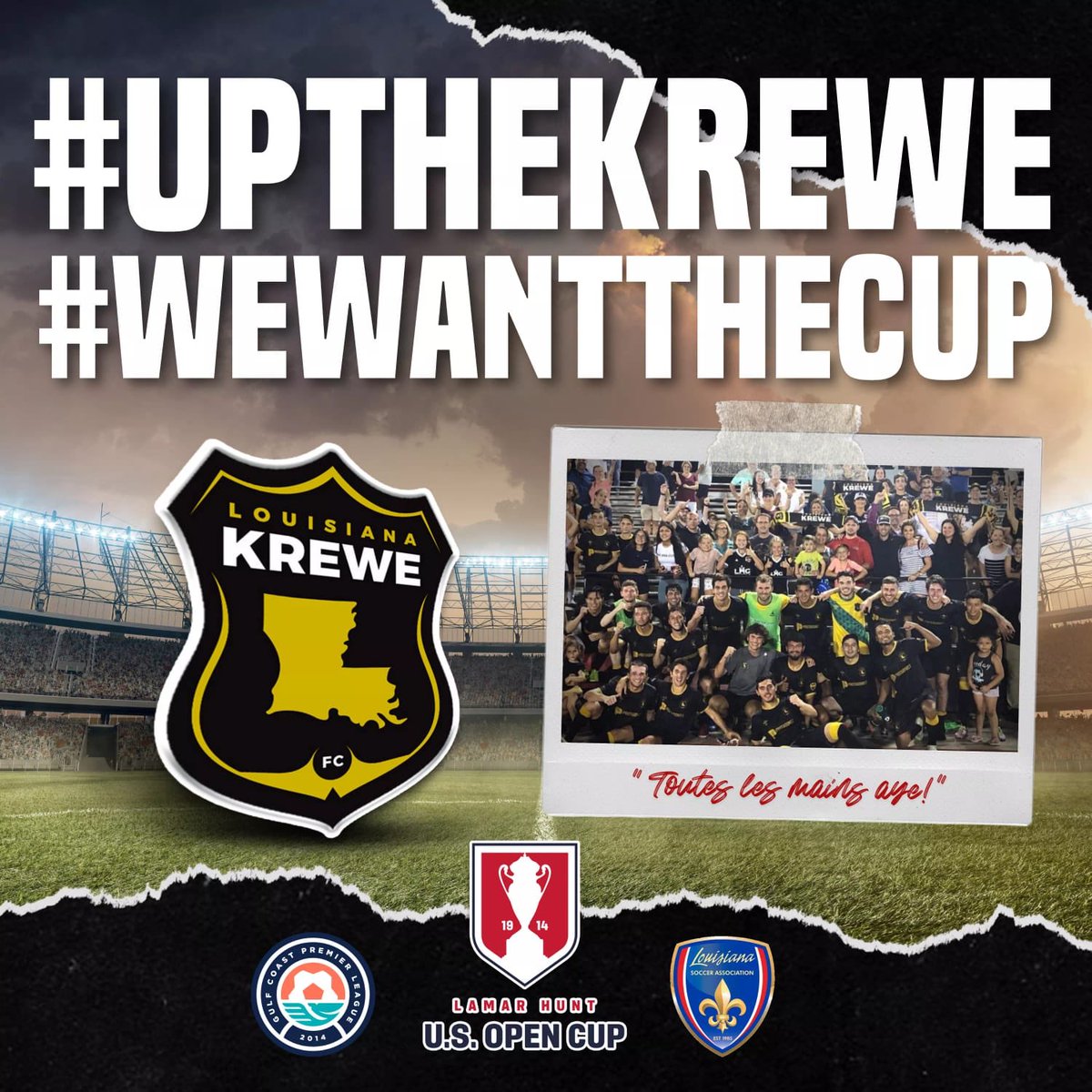 lakrewefc's tweet image. #UpTheKrewe #WeWantTheCup 
#SupportLocalSoccer