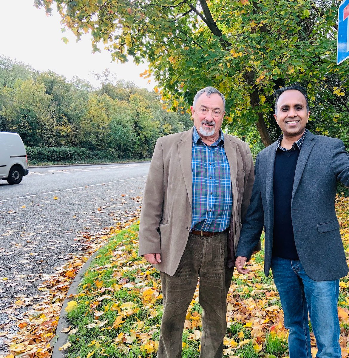 Safer roads for our residents! 
<a href="/SurreyCouncil/">Surrey County Council Customer Services</a>  is carrying out safety improvement works on Halliford Road, at the junction with Upper Halliford Road &amp; Gaston Bridge Road. 
Thank you our County  Cllr <a href="/timevans37/">Tim Evans</a> commissioning this work. 
<a href="/spelthorneca/">Spelthorne Conservative Association 💙</a> <a href="/hstories4/">Halliford & Sunbury Conservatives</a> @splethorneJC