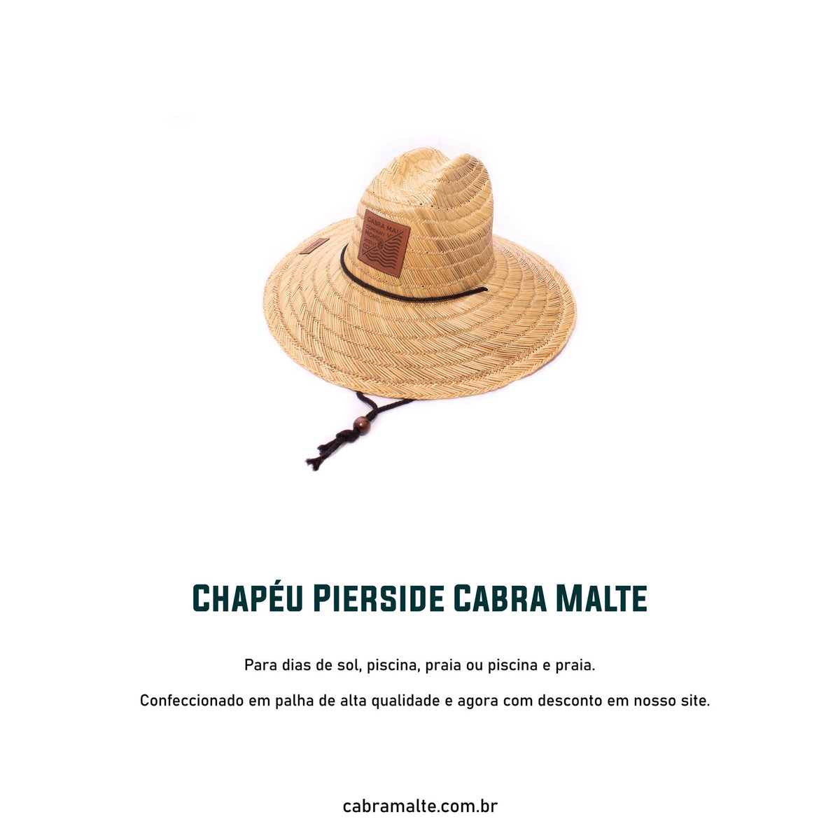 CabraMalte's tweet photo. O Chapéu de Palha Cabra Malte Pierside é confeccionado em 100% palha natural, conferindo proteção contra raios UV e conforto desde o encaixe na cabeça até a correia ajustável no queixo. 
⁣
Aproveite a promoção de carnaval!
⁣
Confira ➞ https://t.co/sn3DUoaUg3 https://t.co/OZ5fCkuP8Z