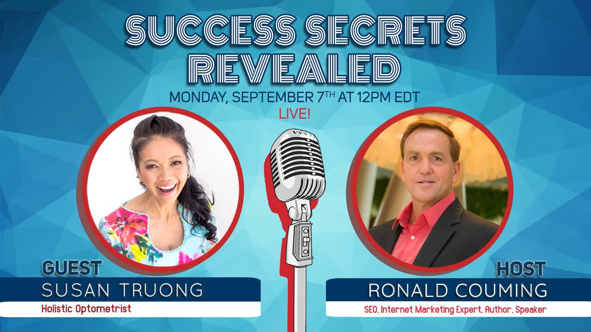 Inspiring Replay of Success Secrets Revealed, Susan Truong,  interviewed by Ronald Couming, Internet marketing Specialist

rcsonlinesolutions.com/all-video-blog…