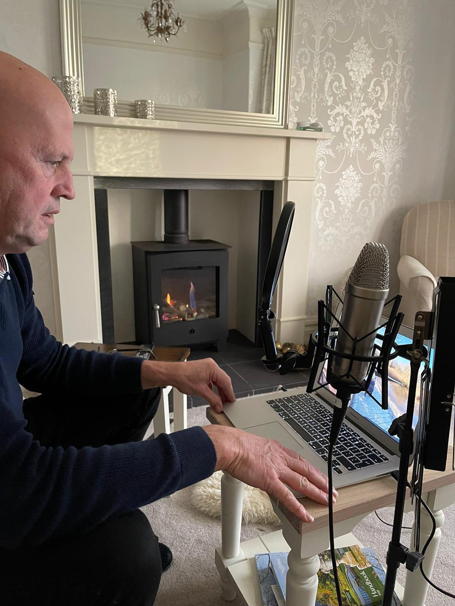 Mickthemorris's tweet photo. When your sound engineer son decides to ‘tech-up’ your podcast. @GQAQuals @GQATech @NatFenAwards https://t.co/0vHgDAoj3r