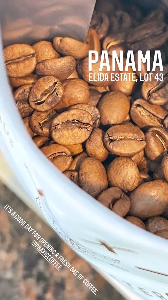 Fresh bag of coffee for a cold day.
I’m ready. 
<a href="/praxiscoffee/">Praxis Coffee</a>