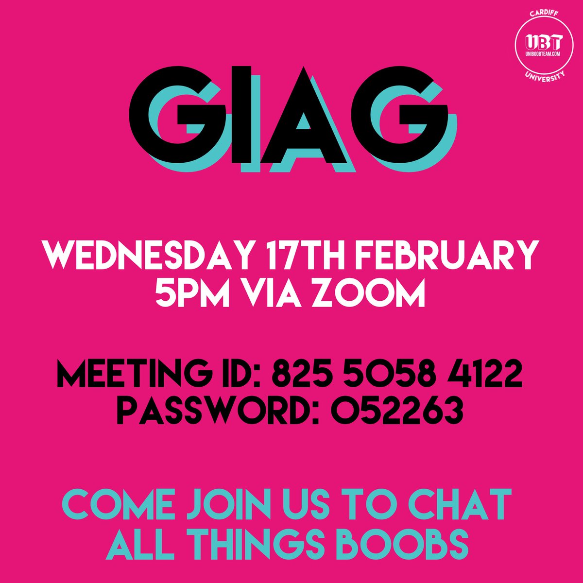 Join us for our GIAG on Wednesday! 💖