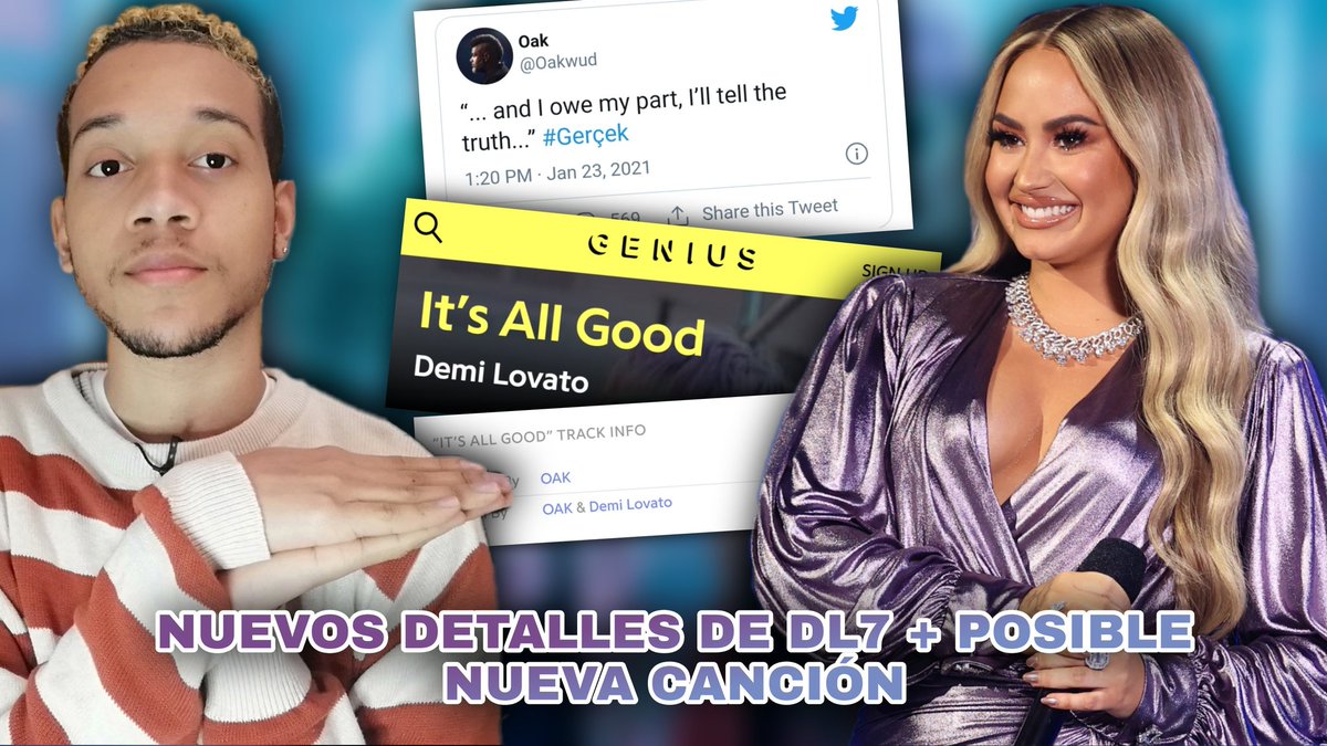 itsnathanprince's tweet photo. En el nuevo video hablamos de todo lo que se conoce del nuevo album de Demi Lovato DL7 y una nueva canción, espero que os guste 💙
💜https://t.co/JgmTRnEkHF
#DemiLovato #ItsAllGood #SoGood #DL7 #Survivor #WhatOtherPeopleSay #Disconect #ArianaGrande https://t.co/l4Qrjy6h8Z