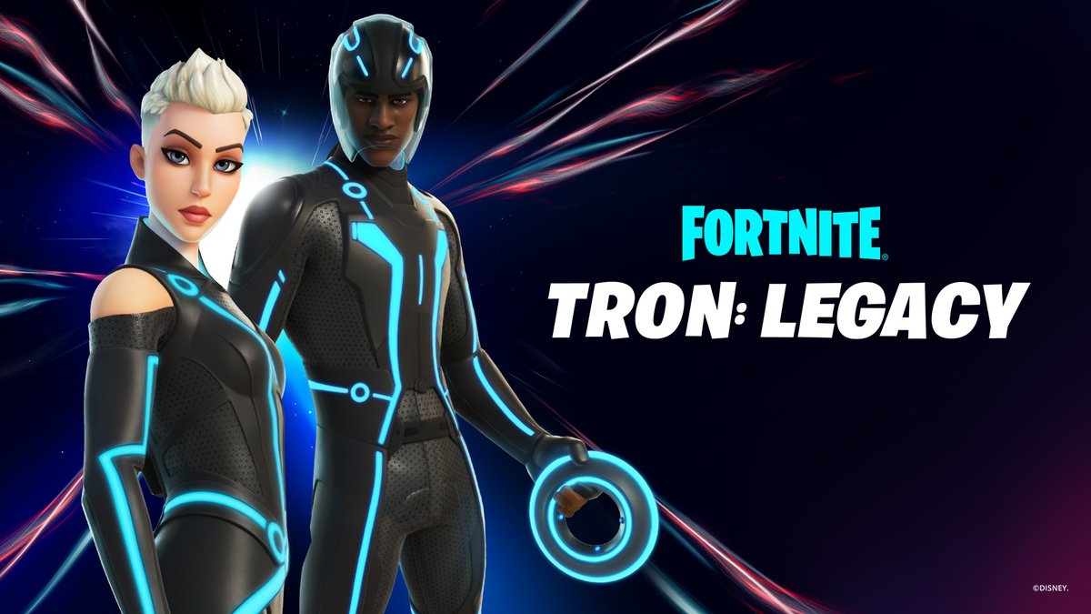 Welcome to the Grid.

Gear up as Grid Warriors and fight for the users! Tron Outfits are in the Shop now.

More info: fn.gg/EndOfLine