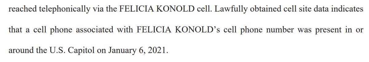 Cory Konold's cell didn't register in the Capitol. but his sister called him while in or around it.