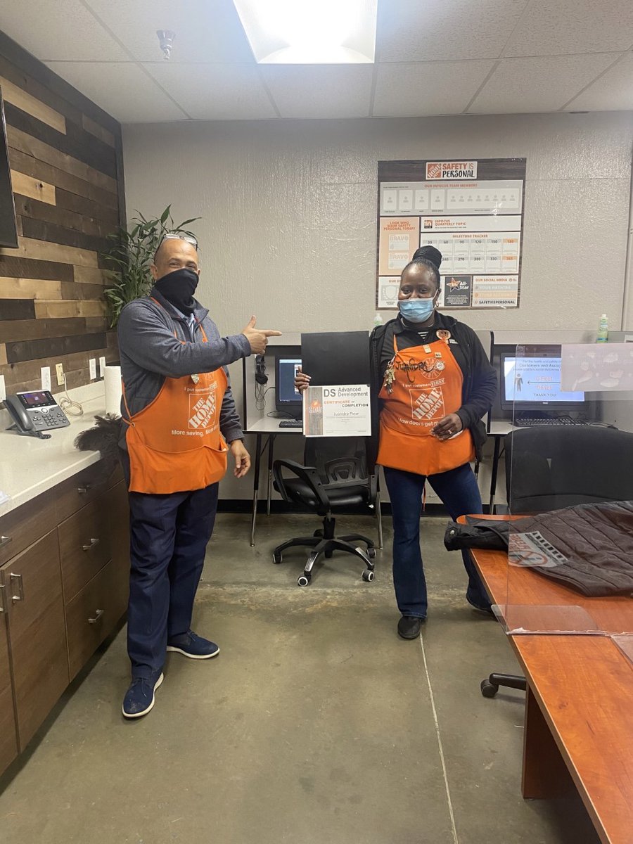 Great job Juanidra and Chris for attending the DS development training. They have been armed to continue to lead, grow and mentor others. "Leaders in the Making".
<a href="/THDLuisC/">Luis Cardenas</a>, <a href="/CourtneyMKorkow/">Courtney Korkow</a>, <a href="/ChrisHa33978925/">Chris Hays</a>