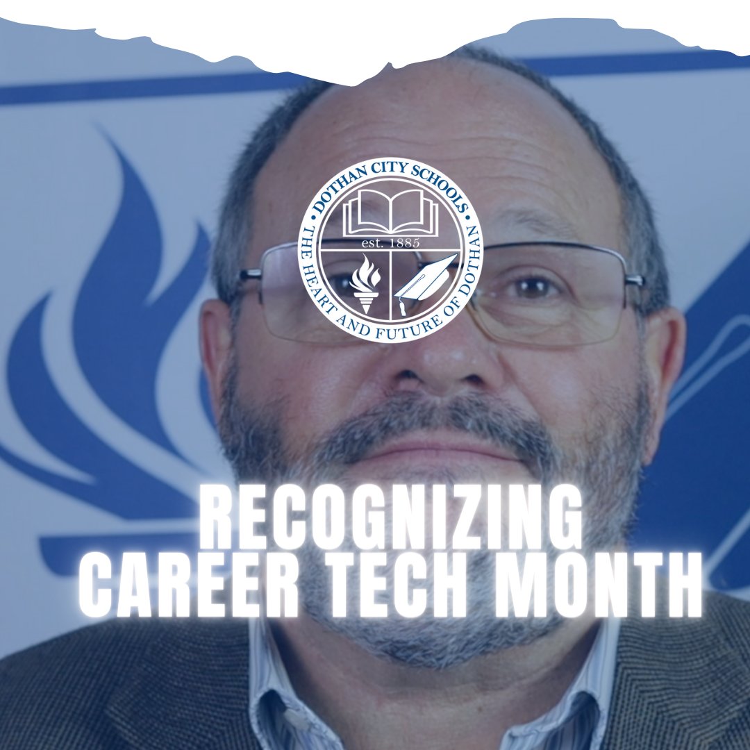 Today's Career Tech Feature Testimonial is Dothan City Schools Acting Superintendent, Dr. Dennis Coe.

Career Technical Education Month 2021: Dr. Dennis Coe Testimonial youtu.be/ri0hhXeRAD0 via <a href="/YouTube/">YouTube</a> 

#DothanCitySchools #DothanCityProud #LoveDothanCitySchools #CTEMonth