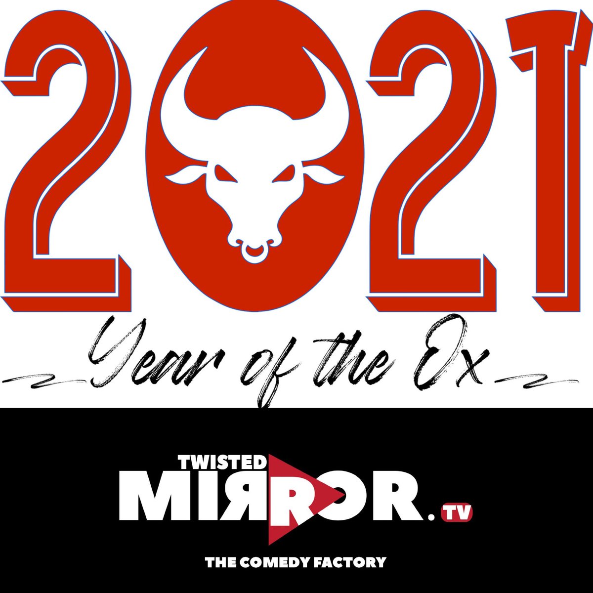 Happy new year of the Ox! 

#twistedmirrortv #happynewyear #chinesenewyear2021 #yearoftheox #comedyapp #comedyfactory #streaming #vod #ott