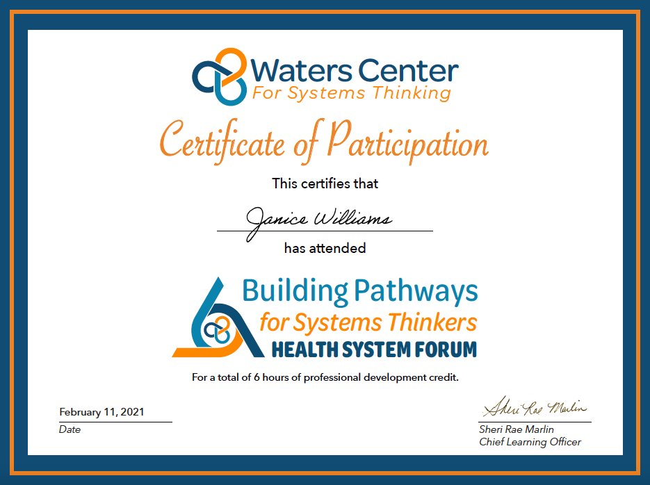 geoscigurl's tweet photo. @WatersCenterST #ST4HealthSystems
A day well spent. Learned so much!!
Made many new connections. TY. 🙌🏾👏🏾
#SystemsPractice #SystemThinking https://t.co/uCzZQJx1yv