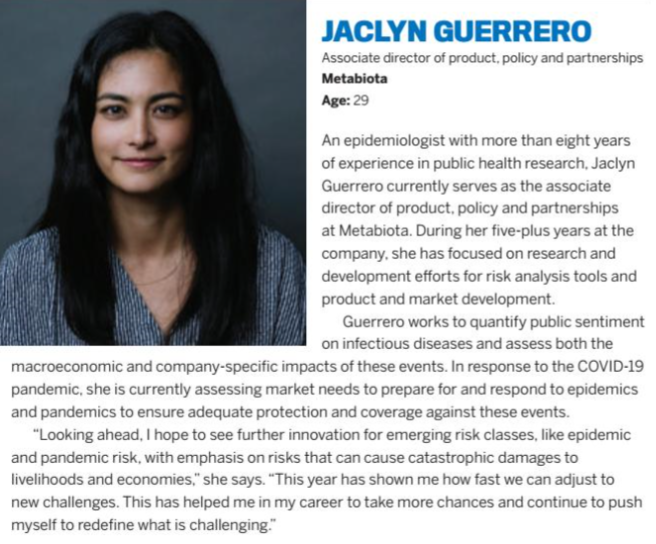 'Insurance Business America' published its Rising Stars list, naming the up-and-coming professionals aged 35 & below on track to becoming tomorrow’s industry leaders. — Here's another #insurance professional (click on image) | @Trusted_Choice @metabiota @IndAgent #ICM2021 #GenZ