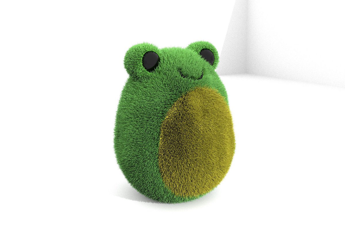 SlakeyThoughts's tweet photo. Working on getting better at making fur and look at this little guy I made✨🐸✨ https://t.co/xmDIe9UzwI