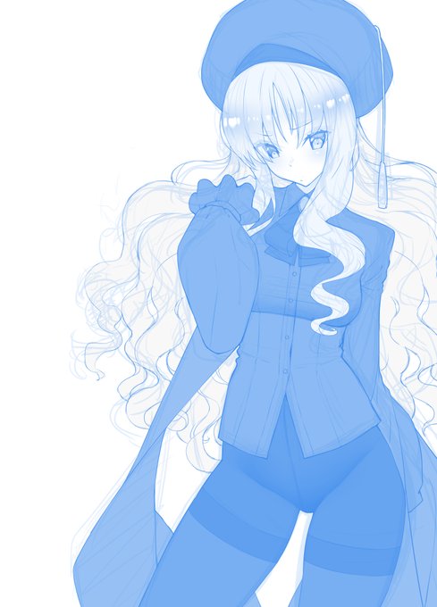 履いてないカレンrkgk  本日の進捗、ペン～基本 #FGO #今日のらくがき 