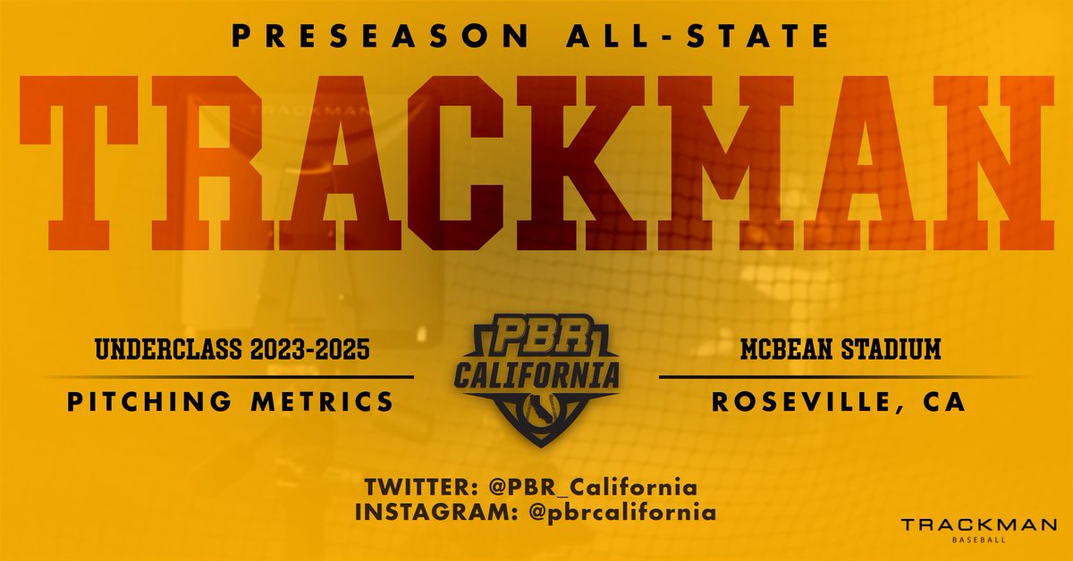 PrepBaseballCA's tweet photo. Preseason All-State - Underclass (2023-2025)

📈 @TrackManBB Pitching Metrics Leaderboard

⚾️ Velocity
⚾️ Spin Rate
⚾️ Movement Patterns

LINK: https://t.co/oQCp4VSRfE
  
#PBRIsThere #BeSeen https://t.co/qTbc2vzsgw