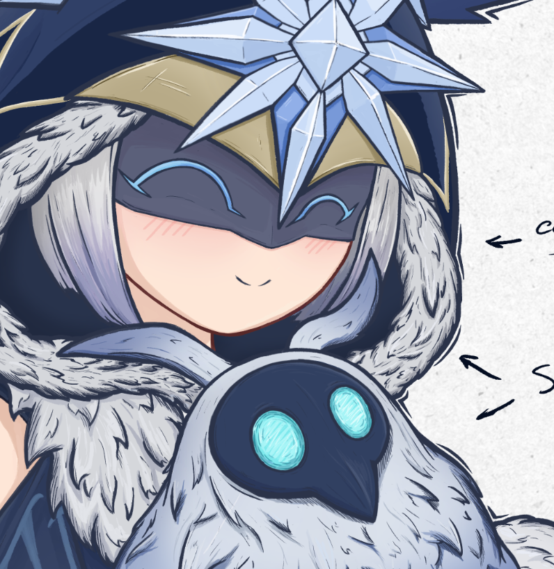 CataRackta's tweet photo. The work is drawing to a close. Refinement of textures, and then painting the background.
#Genshininpact #fatui #cryo #cicin #cicin_mages #drawingart https://t.co/eIrus9vGQy