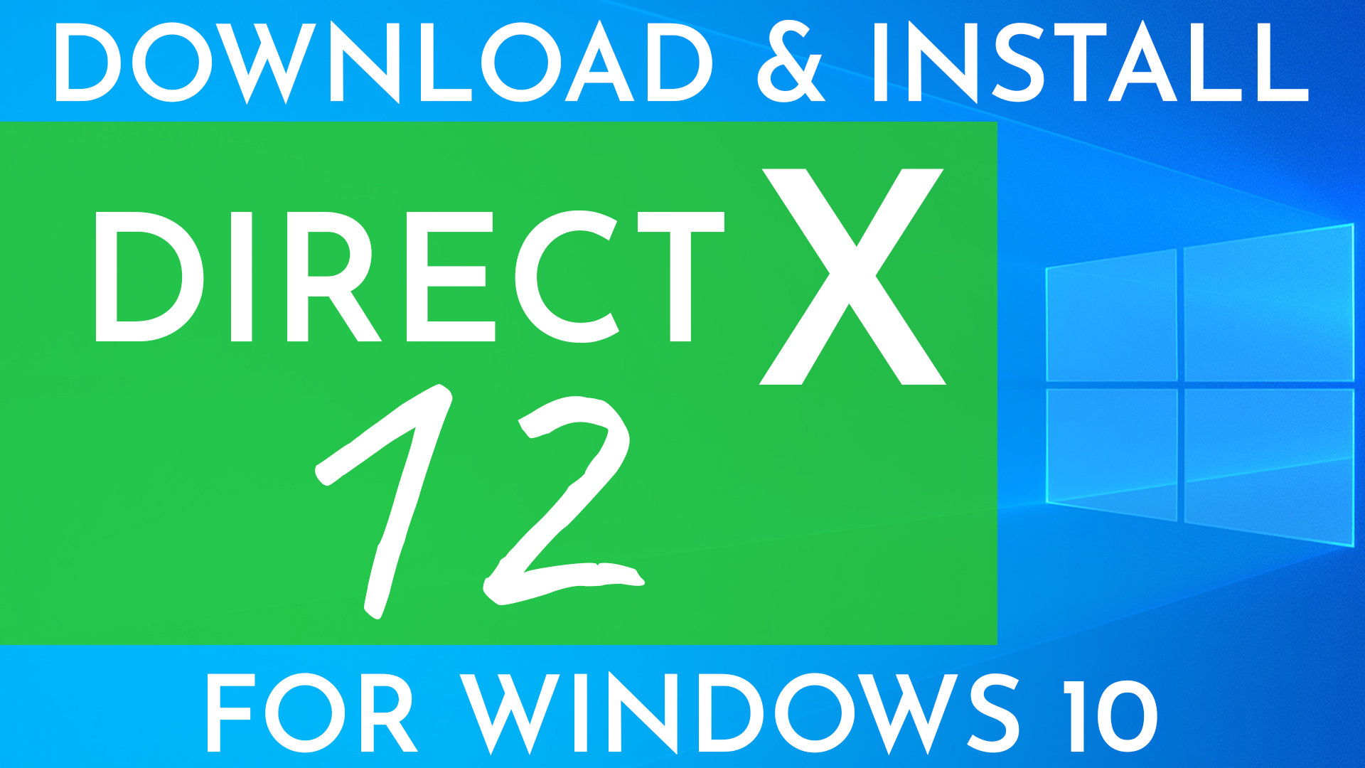 GEEKrar on X: DirectX Download for Windows 10 (A Quick Gamers Guide)    / X