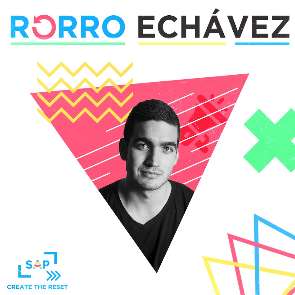 oficial_infosap's tweet photo. ¡Rorro Echávez en SAP'21! Conferencista y autor mexicano, speaker principal en uno de los 10 podcasts en español del momento, que ha participado en eventos como TEDx y Shark Tank
¡No te pierdas de su conferencia este 19 y 20 de marzo!
#CreateTheReset #SAP21 https://t.co/k5QKGbe8ew