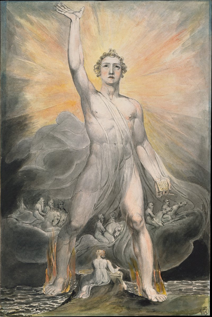 Angel Michael Binding Satan, c. 1805
Angel of the Revelation, c. 1805

by William Blake