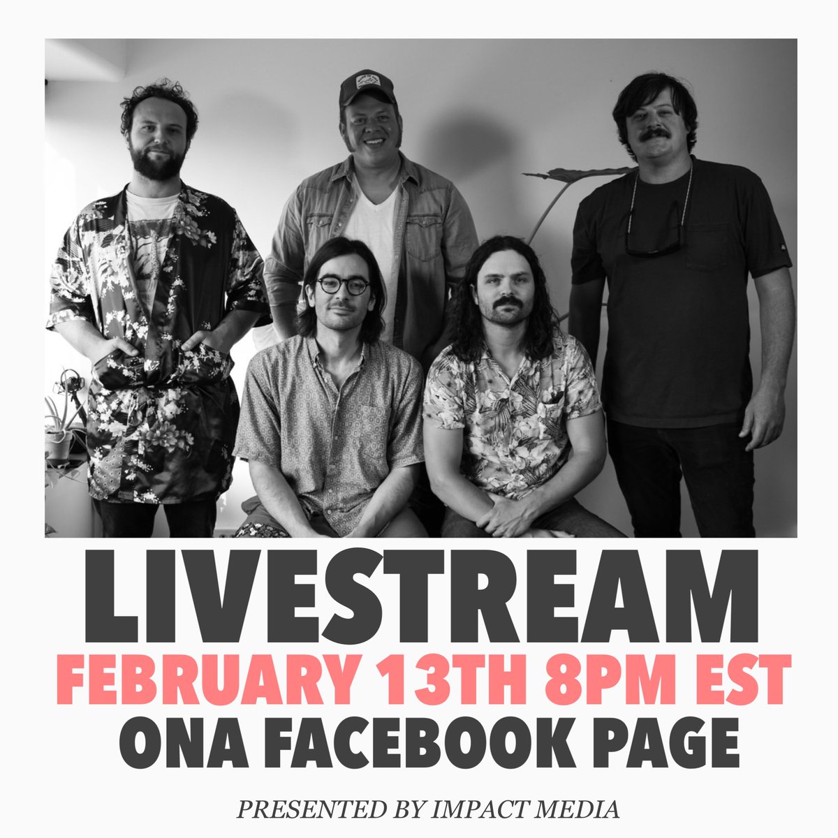 🚨 LIVESTREAM this Saturday, Feb. 13th, on the Ona Facebook page. 8pm EST. Presented by our friends at Impact Media