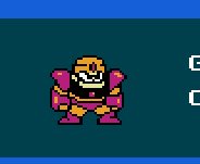 So far, Mega Man 1 is okayish. I wouldn't want to play it without Infinity Gauntlet options.Bomb Man, Guts Man, Cut Man, Elec Man, Ice Man, and Fire Man is the apparent order. So that means Guts Man is next. Look at the mouth on him.Must.. resist.. oral jokes..