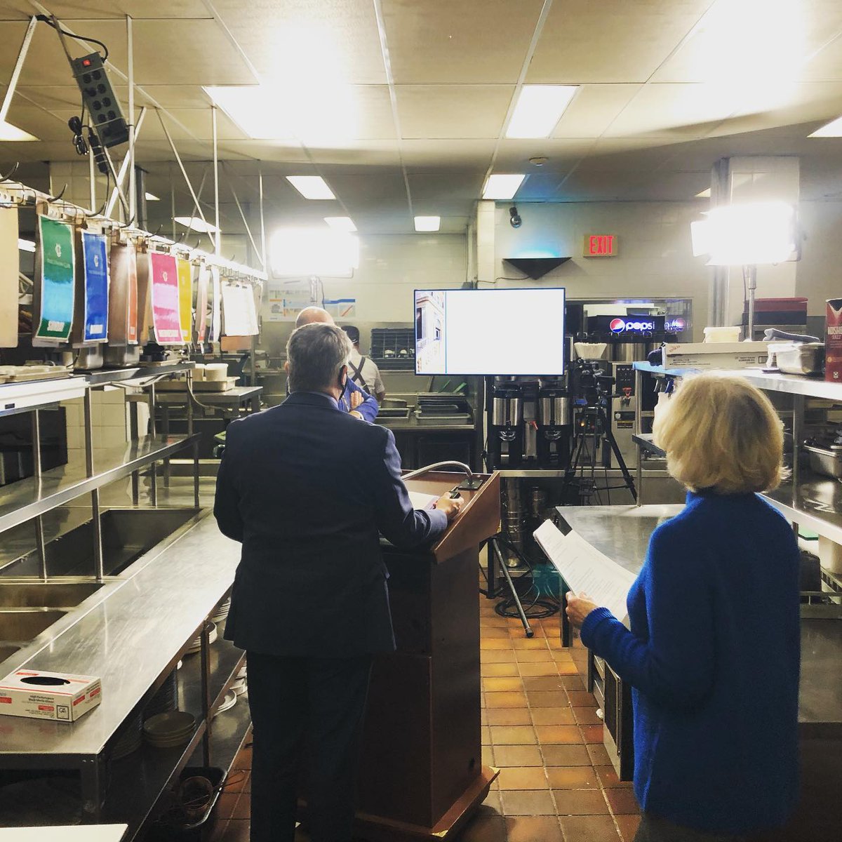 UnionClubofBC's tweet photo. Our President &amp; Vice President preparing for our Special General Meeting (SGM) at 3pm today. We are providing communications and project scope to our members on the upcoming kitchen renovation project and to vote on a resolution. | #unionclubofbc #myclubmakeityours https://t.co/pl9OBtTIMW