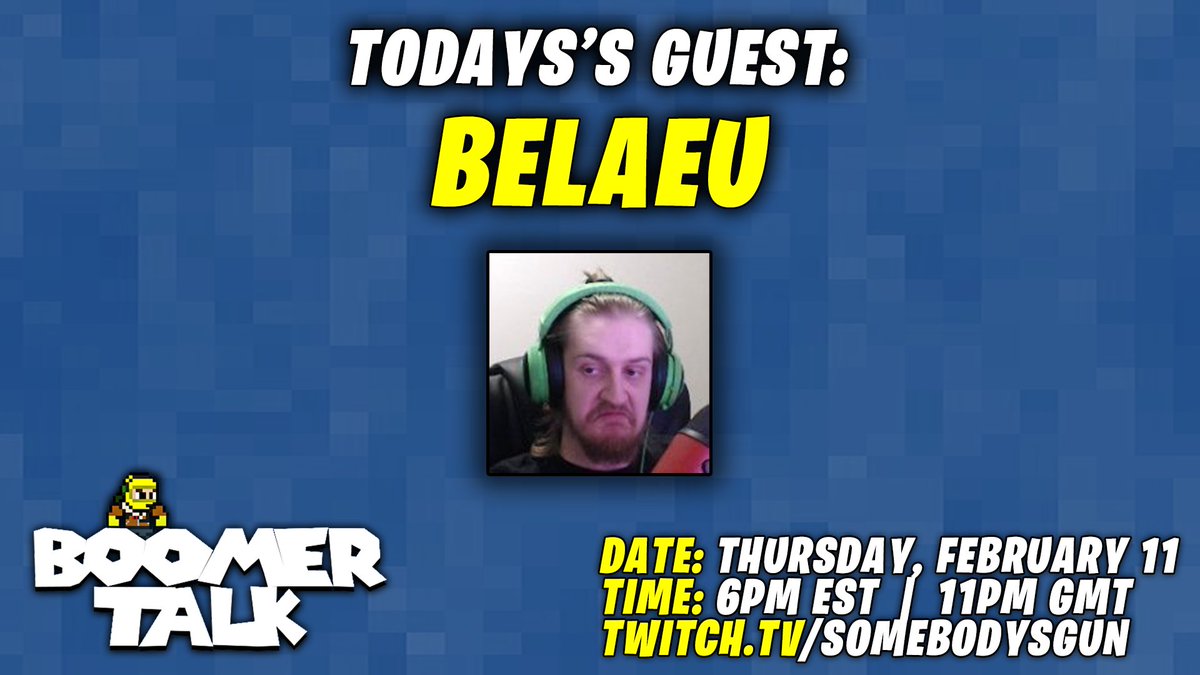 We are joined by the one and only <a href="/BESTLASSI/">BELA</a> 

Live in 15 --> twitch.tv/somebodysgun