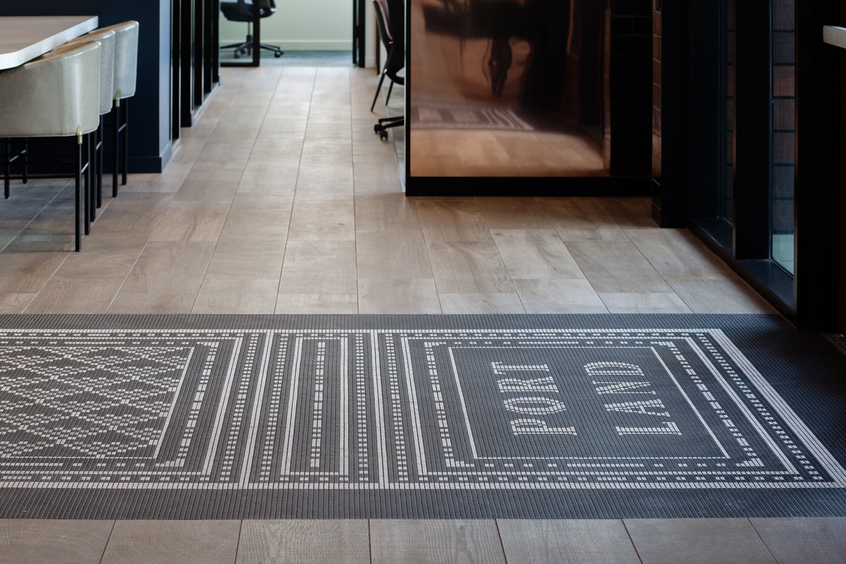 CeramicsOfItaly's tweet photo. Our 2020 People's Choice Winner #VidaDesignPDX used tile from #Appiani to create a mosaic on the lobby floor in The Rodney, that reflects Portland's heritage and culture. If you have used #ItalianTile in a creative way, enter the 2021 #TileCompetition 👉 https://t.co/VR8WCq8Azd https://t.co/LFTb1LL3le