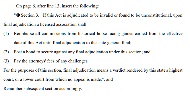 Another attempt to amend the HHR bill fails. This amendment ruled not within the rules by leadership because it would be contingent on a court decision