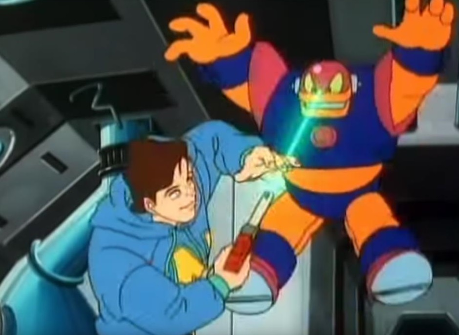 Oh, and the Cyclopean Crush-Bot *KILLED* Captain N, Mega Man, and Princess Lana. It was the only time in the entire show they had "lives" and they lost one.Anyway, I'm at Guts Man. Also accurate, I guess, even if Captain N just shot him once.