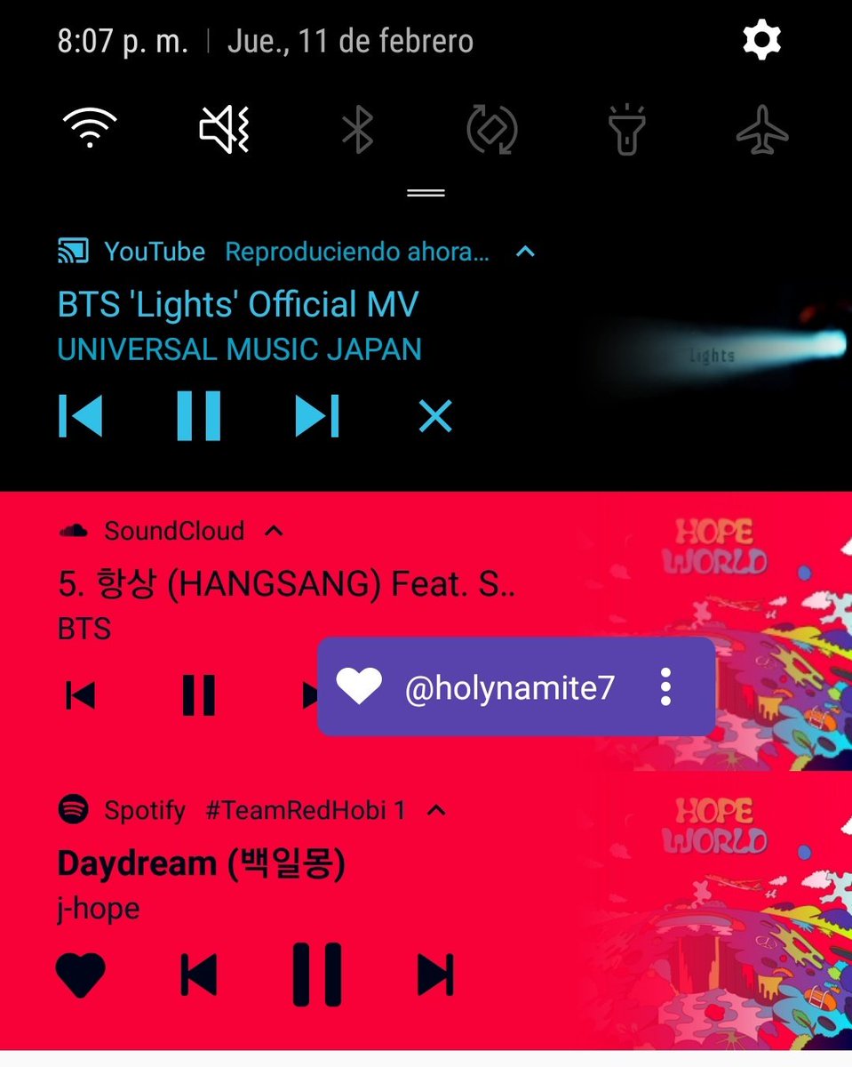 holynamite7's tweet image. Lights es ESA canción y es MI canción🥺💜 @BTS_twt
#TeamRedHobi #ARMYprojects