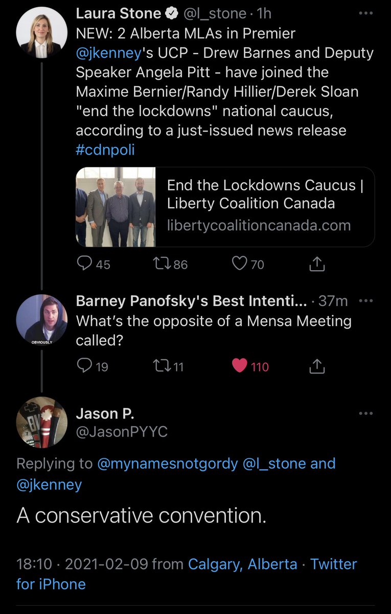 LindySmithMD's tweet photo. I think Twitter is a lot of fun, sometimes.
#FireKenney #FiretheUCP #FireBarnes #FirePitt #FireThemAll #JustNeed20UCPMLAsToDefect #DropTheWrit #WorstProvincialGovernmentEver https://t.co/loWV9SwasC