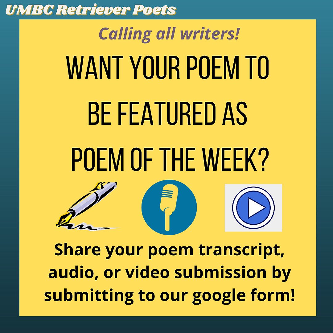 Submit your poem to be featured as #poemoftheweek !!!!! forms.gle/wgpy4pZB9VcL4P…