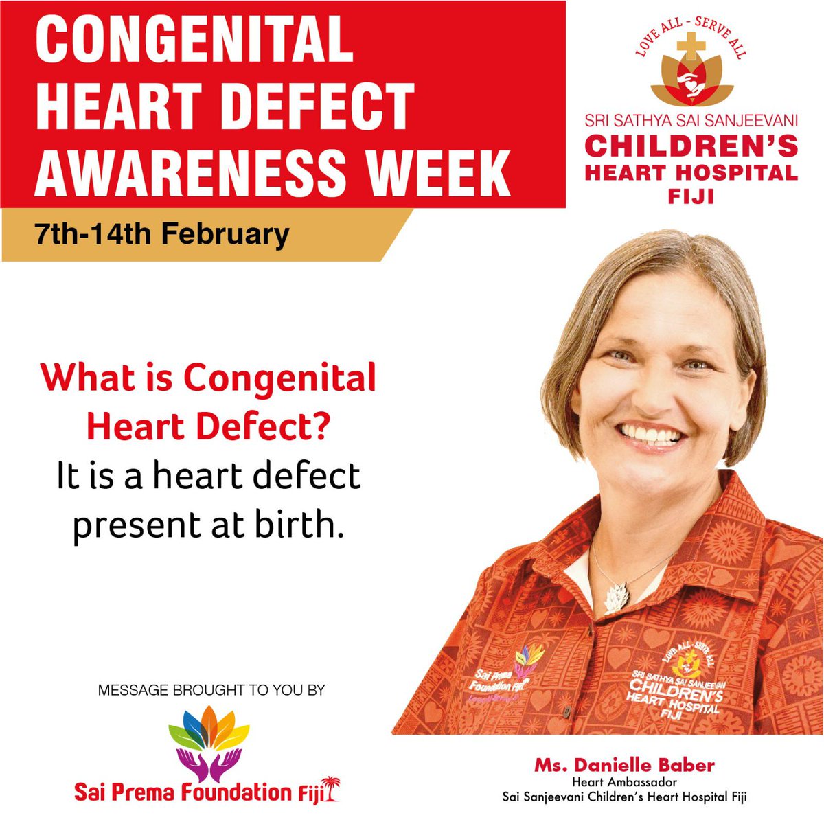 #CHDAwarenessWeek 
#CHDawareness 
#CHD 
#Fiji 
#loveallserveall
#loveinaction