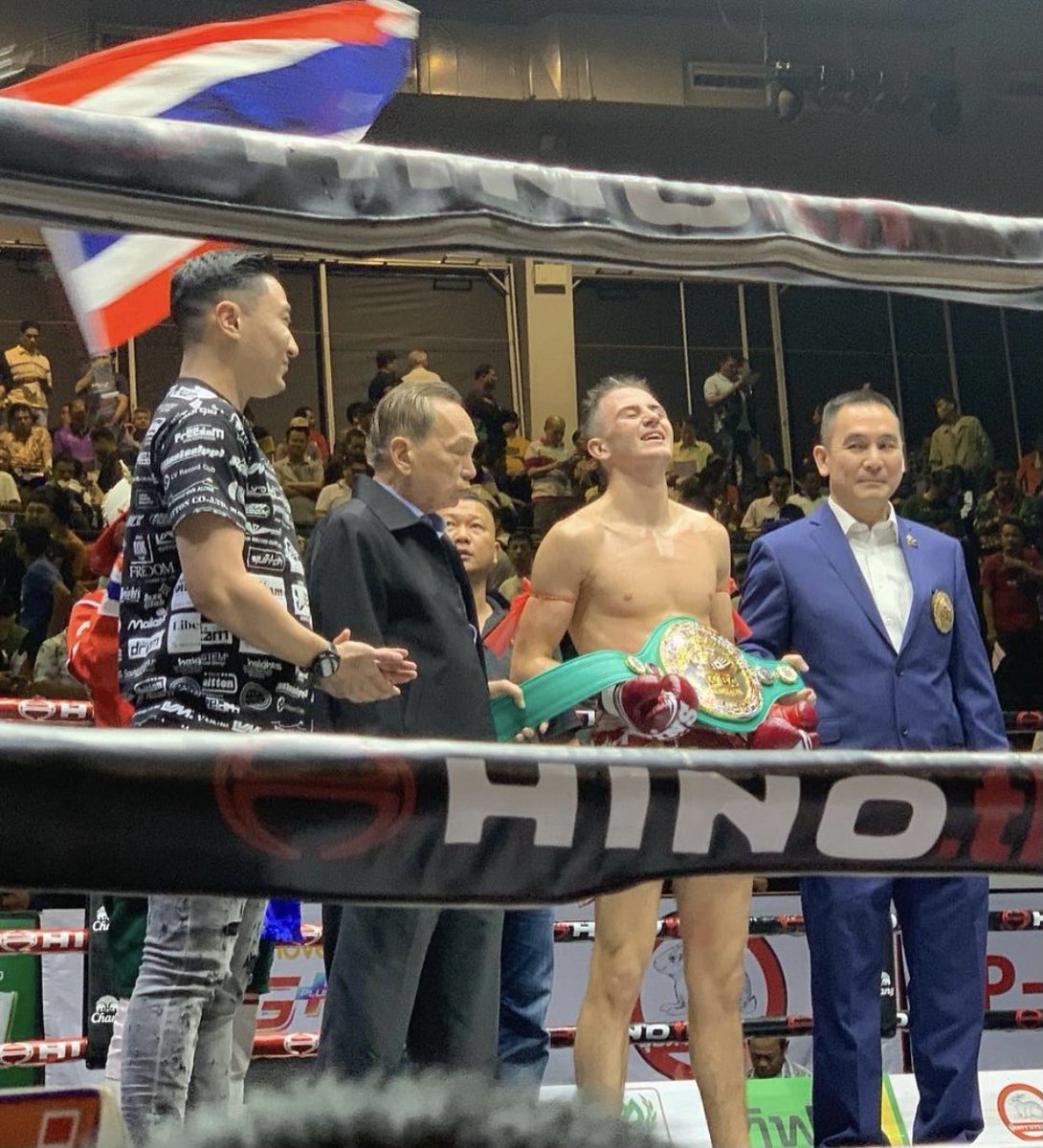 WBCMuaythai's tweet photo. NO BETTER FEELING 

That moment in life when you realize what you have achieved after investing so much time, energy and devotion to your craft 

MuayThai is the people’s sport 

#muaythai #wbcmuaythai #amazingthailand https://t.co/gkUwB78iUd