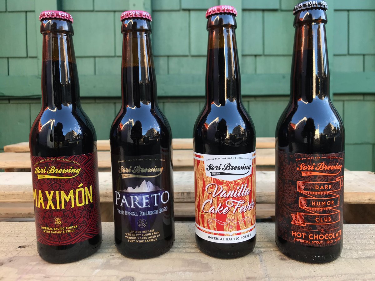 Sori Brewing is back with 4 new beers. 

Maximon - Imperial Baltic Porter with cacao &amp; chili 10.5%
Pareto - The Final Release 2020 11.5%, 
Vanilla Cake Fever - Imperial Baltic Porter 9.9%
Dark Humor Club - Hot Chocolate Imperial Stout 10.2%