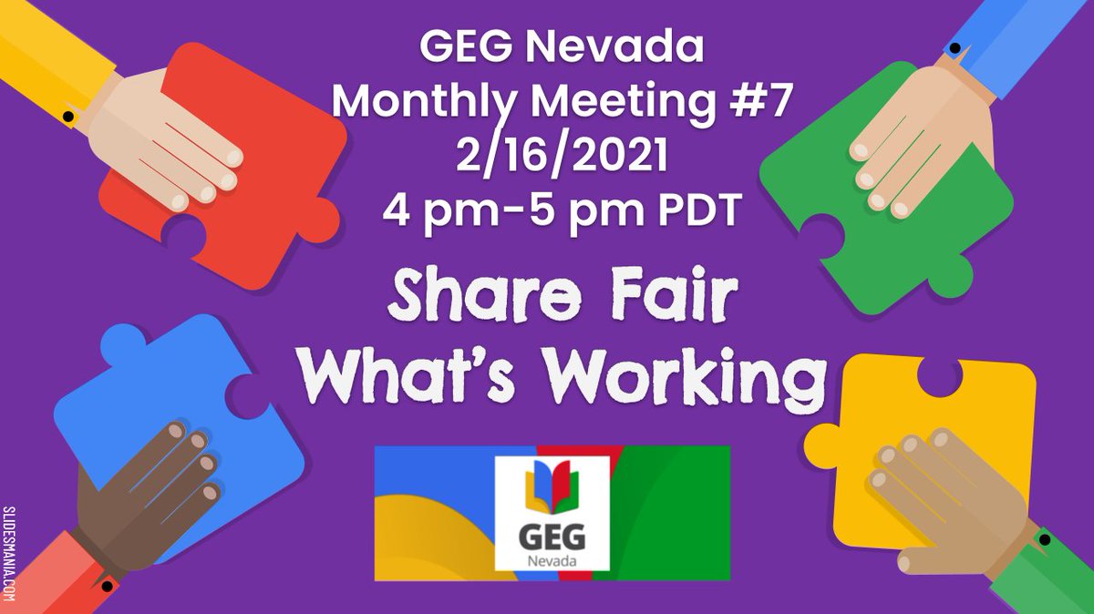 GegNevada's tweet photo. Next Tuesday is GEG Nevada's Monthly Meeting.  We are having a Share Fair.  Get some great tips and share your best tip. https://t.co/YHbIN487K5 #BetterTogether #GEGNV https://t.co/ajuK2XGoo1