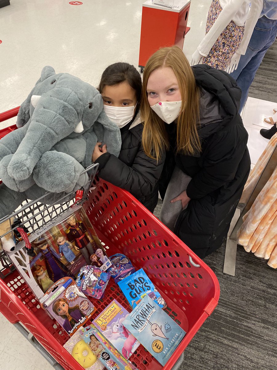 Tonight Miss Confer and Mr. Douglas took this sweet 2nd grader on a $100 Target shopping spree! She was one of two winners of our Pride Tickets grand prize drawing last month. 

Students earn Pride Tickets for being Safe, Responsible, Respectful and Caring.