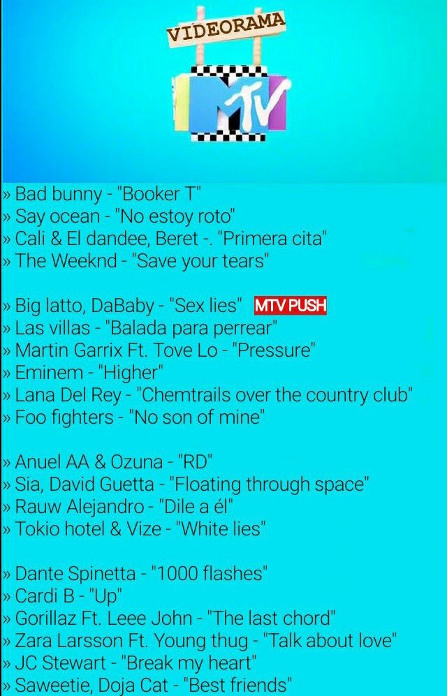 MTVLA_Musica's tweet photo. Cuando se sufre de desamor o no se tiene para ir a un buen bar a precopear ¿Cuál es el lugar que se adecua al presupuesto? Las cantinas, y hay videos musicales en ellos, y aqui te los traemos

• Antes &amp; Después
• Videorama
• Tu Mix De Hoy: #Cantineando
• Nación Alternativa https://t.co/eDjiQx9p3w