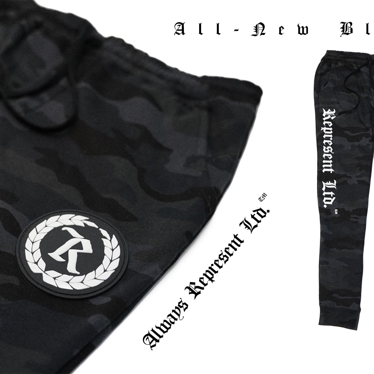 RepresentLTD's tweet photo. NEW DROP: BLACK CAMO RUBBER PATCH JOGGERS 💯🏴

https://t.co/u38ryYtB2r [always represent pvc rubber silicone patch joggers w/ HD imprint in black camo color]

#represent #blackcamo #joggers #rubberpatch #silicone #alwaysrepresent #realones #stayreal #rephard #neverestablished https://t.co/iFWYvU3DnZ