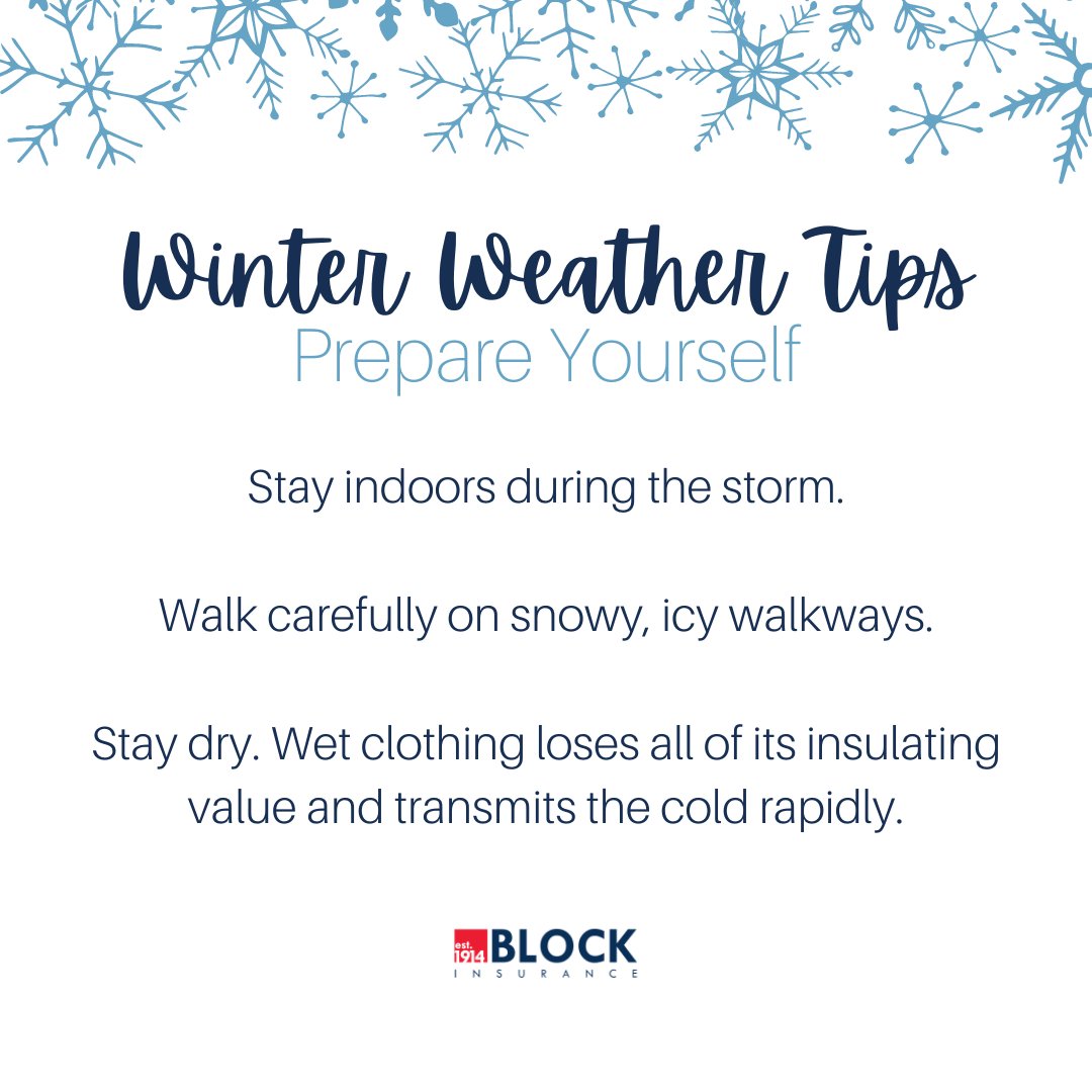 block_ins's tweet image. Prepare yourself, your home, and your car. ❄
#WinterWeatherTips