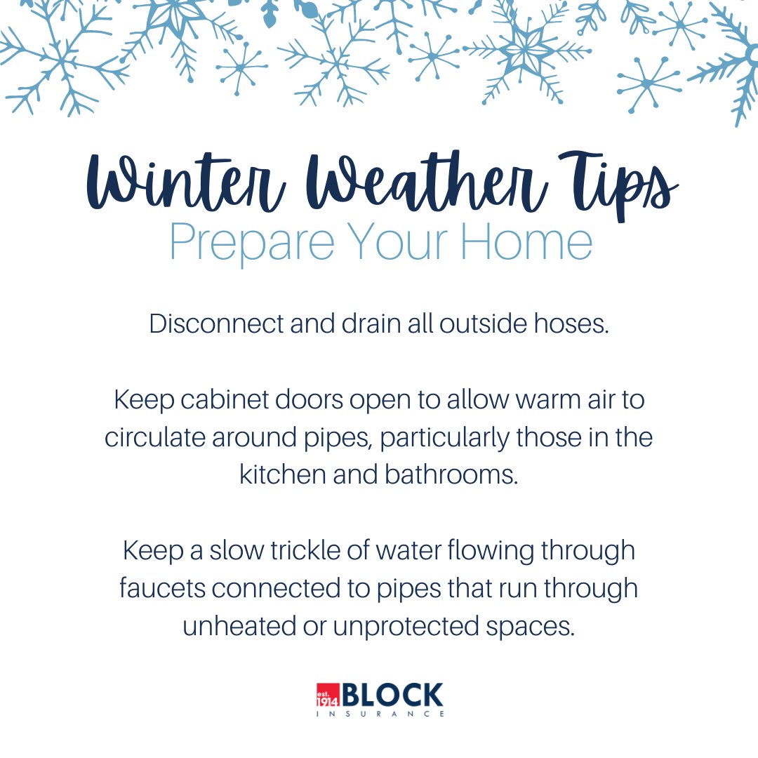 block_ins's tweet image. Prepare yourself, your home, and your car. ❄
#WinterWeatherTips