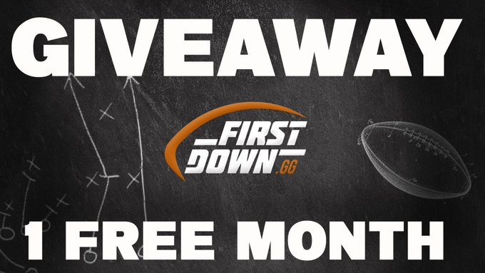 FirstDownGG's tweet image. 🚨GIVEAWAY🚨

1 free month to FirstDown.gg

👇Follow
👀Like
♻️Retweet

Drawing in 24 hrs